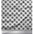 thumbnail image 1 of Soimoi Japan Crepe Satin Fabric Diagonal Check Print Sewing Fabric Yard 42 Inch Wide, 1 of 5