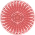thumbnail image 1 of Ahgly Company Tapis Rond Lavable en Machine Intérieur Transitionnel Rose Pastel, 5 Pieds Rond, 1 of 7