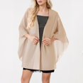 thumbnail image 2 of Layer Chiffon Shirt Thin Breathable Shawl Bride Matching Dress Evening Dress Blouse Solid Color, 2 of 5
