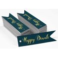 thumbnail image 2 of Inkdotpot Real Gold Foil Happy Diwali Tags Favor Hang Paper Tags 100 Pieces, 2 of 6