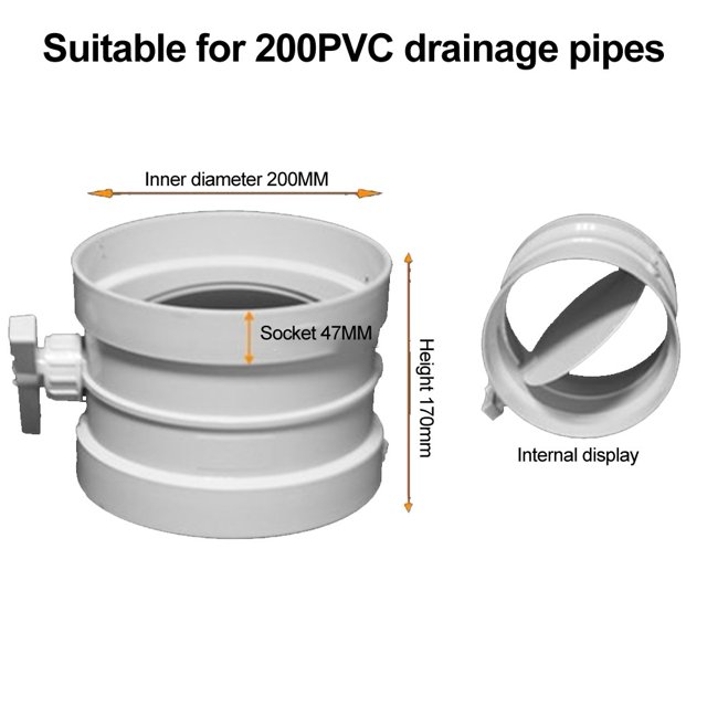 PVC Manual Air Volume Control Valve Air Duct Volume Controller For Ventilation Pipe Valve Switch Air Regulating Valve 75mm-250mm
