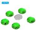 thumbnail image 3 of Unique Bargains 25mm Flat Back Round Acrylic Rhinestones, 100 Pack Plastic Circle Gems for Jewelry Making Costume, Green, 3 of 6