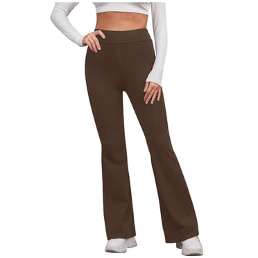 Timegard Flare Leggings pour Femmes Taille Haute à Pattes d'Éléphant Pantalon de Yoga d'Entraînement Extensible Pantalon Ajusté