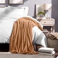 thumbnail image 5 of Bare Home Microplush Fleece Blanket - 300 GSM - Fuzzy Microfleece - Soft & Plush - Throw/Travel, Saddle, 5 of 5