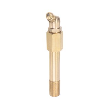 Unique Bargains Laiton Droit Raccord à Graisse Hydraulique G1/8 Filetage 65mm de Longueur
