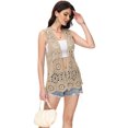 thumbnail image 2 of Women's Floral Crochet Lace Trim Open Front Cardigan, 2 of 5