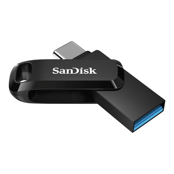 SanDisk Ultra Dual Drive Go - Clé USB - 128 Go - USB 3.2 Gen 1 / USB-C - Noir