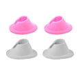 thumbnail image 1 of MasteelfCA 4pcs Practical Nail Polish Bottle Base Holder Nail Art Manicure Tools Nail Art Supplies Nail Polish Bottle Rack for Home Shop (Pink + White), 1 of 7