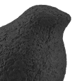 thumbnail image 3 of Bouclair Black Small Decorative Ceramic Bird, 3 of 4