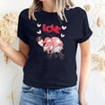 thumbnail image 1 of Pisexur Valentines Day T-shirt Top T-shirt à Manches Courtes Imprimé Amour de la Saint-Valentin pour Femmes Haut à Manches Courtes Col Rond Haut/chemise, 1 of 5