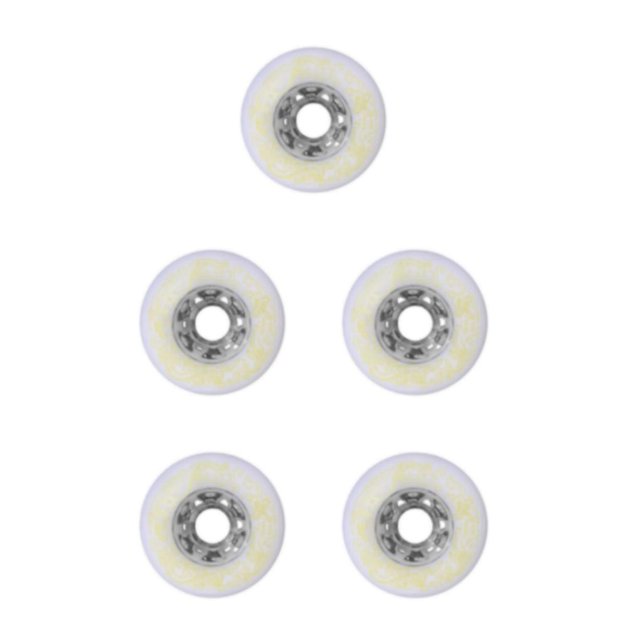 Maytalsory 1/2/3/5 2 Pcs/ensemble Support Élargi et Prise Silencieuse Roues Durables Freestyles Blanc 80mm 5 Pcs
