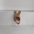 thumbnail image 3 of EYIIYE Kids Girls Boys Solid Color Fleece Hat Bunny Ear Hat Button Closure Rabbit Hat Cute Soft Warm Winter Cap, 3 of 3