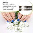 thumbnail image 4 of Ensemble de Faux Ongles Style Français Résistants aux Rayures Ongles Pressés Couverture Complète Amovibles Ajustables Autocollants de Manucure Type 4, 4 of 7