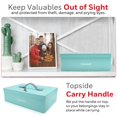thumbnail image 3 of Honeywell Safes & Door Locks - Small Safe Box for Home - Fire Resistant Documents Lock Box with Keys - Steel Security with Key Lock for Personal Item, 3 of 7