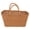 Brown, variant on SHISUYAN 1pc Portable Vegetable Storage Basket Rural Style Storage Basket Outdoor Basket