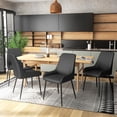 thumbnail image 2 of HOMCOM Dining Chairs Set of 4, PU Leather Kitchen Chairs with Metal Legs, 2 of 10