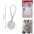 thumbnail image 3 of TIMIFIS Plastic The Curtain Bands, Home Decor Magnetic Tiebacks for Curtains 1Pc Sparkling Crystal Flower Curtain Tiebacks Curtain Buckle Clips with High Elastic Spring Wires for Home Decoration, 3 of 6