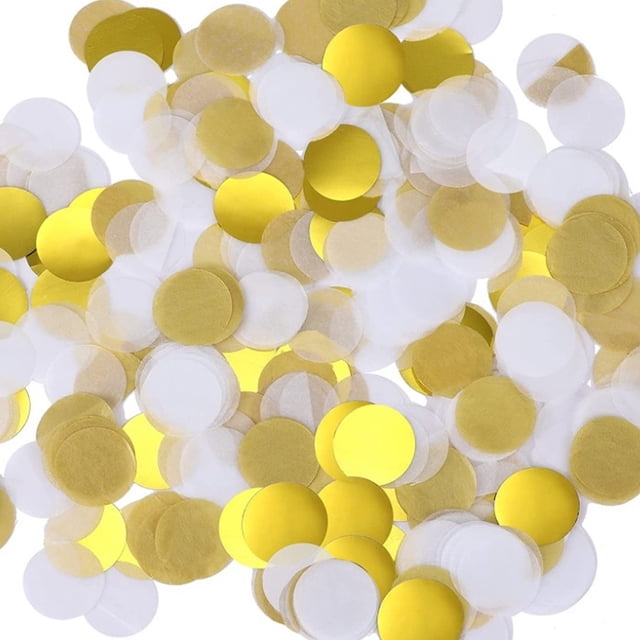 relayinert Mélange de Couleurs Mariage avec des Bouts de Papier Ronds Dispersés