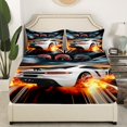 thumbnail image 3 of Erosebridal Teens Racing Car Sheet Set Twin,Extreme Sports Bedding Sets Twin Size,Fast Car Decor,Breathable,3pcs, 3 of 7