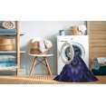 thumbnail image 2 of Ahgly Company Machine Washable Indoor Rectangle Transitional Night Blue Area Rugs, 8' x 12', 2 of 7