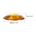 thumbnail image 2 of Unique Bargains 40mm Flat Back Round Acrylic Rhinestones, 50 Pack Plastic Circle Gems for Jewelry Making Costume, Yellow, 2 of 6