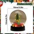 thumbnail image 3 of Christmas Decor Desktop Ornament Christmas Globe With LED Lights Globe Decor With Santa Christmas Tree & Festive Scenes For Holiday Home Decor Desktop dress up, 3 of 7