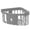 Grey, variant on Rack Storage Solution Suction Corner Shower Caddy Bathroom Shelf Organizer for Wall Mounted Shower Rack in Kitchen and Bath