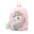thumbnail image 1 of Xingqing Toddler Girls Plush Backpack Cute Unicorn Cartoon Animal Pattern School Bag, 1 of 7