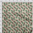 thumbnail image 4 of oneOone Cotton Flex Light Brown Fabric Floral Craft Projects Decor Fabric Printed By The Yard 40 Inch Wide, 4 of 4