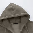 thumbnail image 4 of KIHOUT Men's Hoodies Jackets, Moisture Wicking & Breathable, Full Zip Solid Color Hooded Sweatshirt, 4 of 8