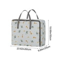 thumbnail image 3 of Heavy Duty Storage With Reinforced Handles Extra Large Storage Bags For Clothes Tote Bag Thickened Double Zipper For Space Saving Travel, 3 of 6