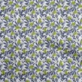 thumbnail image 1 of oneOone Coton Cambric Bleu Moyen Florals Robe Tissu Tissu Imprimé par la Cour 56 Pouces de Large, 1 of 4