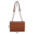 thumbnail image 4 of Messenger Bag Plaid Pattern Roomy Buckle Closure Anti-scratch Great Craftsmanship Daily Collocation Fashion Item Small Flap Top Shoulder Bag Women Accessories, 4 of 11