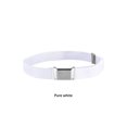 thumbnail image 3 of 1 Ensemble Design Simple Ceinture Élastique Enfants Garçons Boucle Réglable Garçons Ceinture Extensible Réutilisable Lavable Jeans Accessoires Vêtements Blanc, 3 of 8