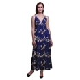 thumbnail image 1 of Bimba Robe Longue d'Été Sans Manches à Imprimé Teinture sur Nœuds Décontractée Maxi de Plage pour Femmes - Medium, 1 of 6