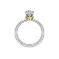 thumbnail image 2 of 1.00 Carat Excellent Oval Shape Genuine Diamond Latest Design Solitaire Engagement Ring for Ladies Solid 18K White Gold Size 7.5, 2 of 8