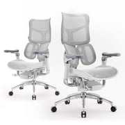 SIHOO S300 Ergonomic Office Chair, 135° Luxury Recline Chair, Design Zero-Gravity, 6D Coordinated Arm Mesh Office Chair, High-Back Desk Chair for Home Office & Gaming, 300 lb, White