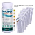 thumbnail image 4 of 100 Pcs Feuilles de Test de PH pour Piscine 6-en-1 Chlore Résiduel Valeur de PH Alcalinité Dureté Bande de Test Testeur de PH, 4 of 5