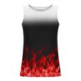 thumbnail image 3 of IROINID Hommes Débardeur, Hommes Occasionnels Mode Gradation Impression Pull Col Rond Débardeurs de Sport, 3 of 4