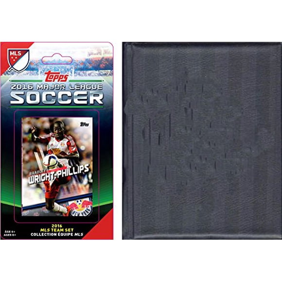 C&I Collectables NYRB16 MLS New York Red Bulls Licensed 2016 Topps Team Set and Storage Album
