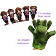 thumbnail image 1 of Exquisite Plush Finger Puppet Five Little Monkeys Swing in a Tree Finger Puppets Set, 1 of 8