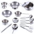 thumbnail image 5 of Big Save,HWRETIE Simulation Kitchen Toy Clearance,16 Pcs Set Kids Play House Kitchen Toys,Cookware Cooking Utensils Pots Pans Gift, 5 of 5