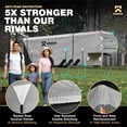 thumbnail image 3 of KNOX 2nd Gen Fifth Wheel RV Cover, Anti-Tear APEX Fabric, Fits Travel Trailer, RV, or Motorhome - Camper Cover Includes Wheel Covers, Ladder Cover and Gutter Covers - Size 26-29 ft, 3 of 9