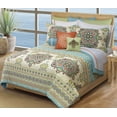 thumbnail image 1 of Safdie & Co. Majorca Premium Microfiber Quilt Set, King Size, Multi-Color, 3-Piece, 1 of 1