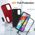 thumbnail image 4 of for Samsung Galaxy A15 Case, Samsung Galaxy A15 Phone Case with Built in Kickstand, Shockproof/Dustproof/Drop Proof Heavy Duty Military-Grade Rugged Protective Cover for Samsung Galaxy A15,Red, 4 of 8