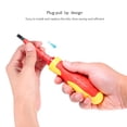 thumbnail image 4 of 5pcs 500V Insulated Screwdrivers Set with Magnetic Slotted Phillips Pozidriv Bits and Test Pen Electrical Work  Tools Kit, 4 of 7