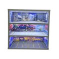 thumbnail image 3 of BELOVING 1/64 Model Car Display Case Garage Diorama with LED Light Showcase Organizer Style F, 3 of 10