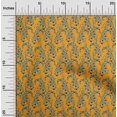 thumbnail image 1 of oneOone Cotton Silk Fabric Leaves & Floral Block Printed Craft Fabric BTY 42 Inch Wide, 1 of 1