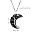 thumbnail image 3 of XZNGL Moon Safety Long Life Lock Necklace Fashionable silver Necklace, 3 of 9