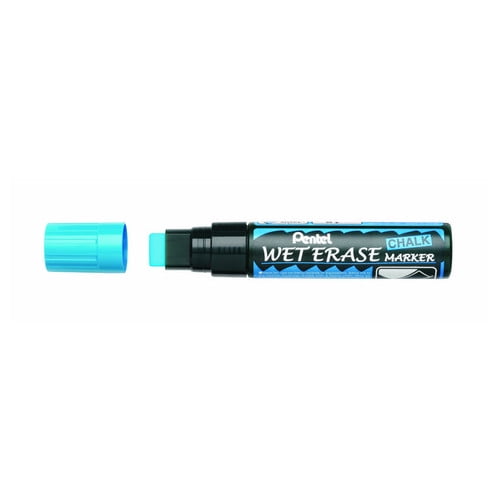 PENTEL SMW56C Marqueur à Craie Effaçable à l'Eau Pointe JUMBO Bleu